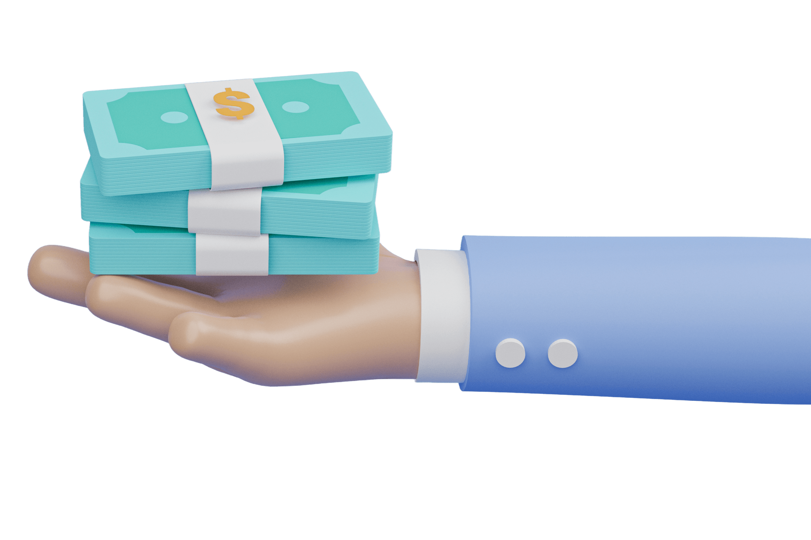 Hand holding money