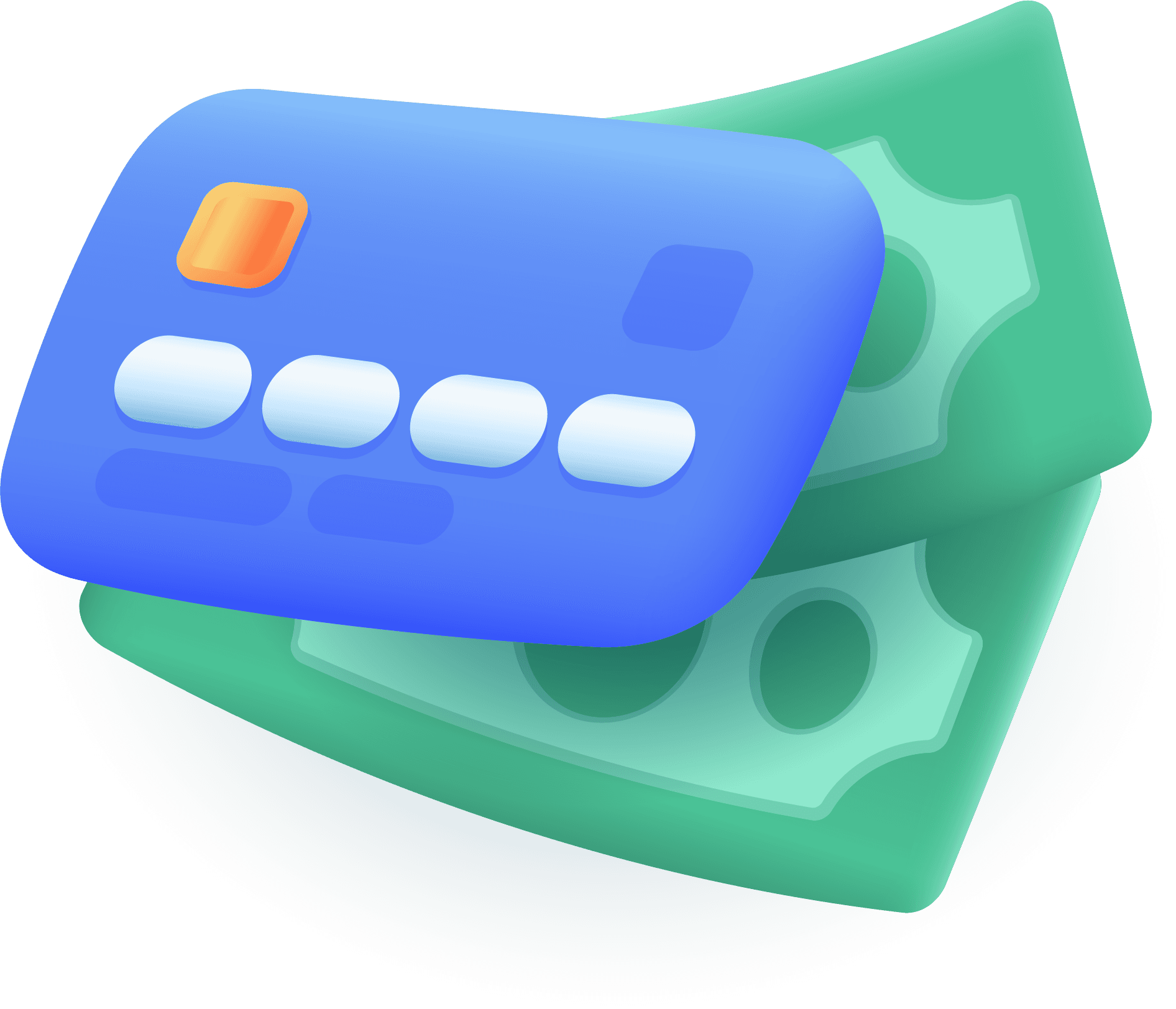 Credit card and money